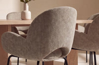 Spisegruppe Lillehammer & Florensa 200 x 90 + 2-pakk spisestoler – natur og brun