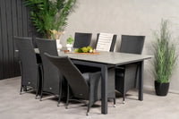 Spisegruppe Levels & Padova 229 × 100 2-pakk – svart