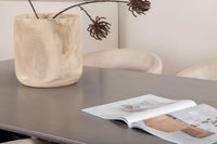 Spisegruppe Berit & Piazza 180 x 90 – beige og svart