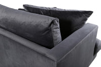 Sofa 3-seter Sofia – mørk grå
