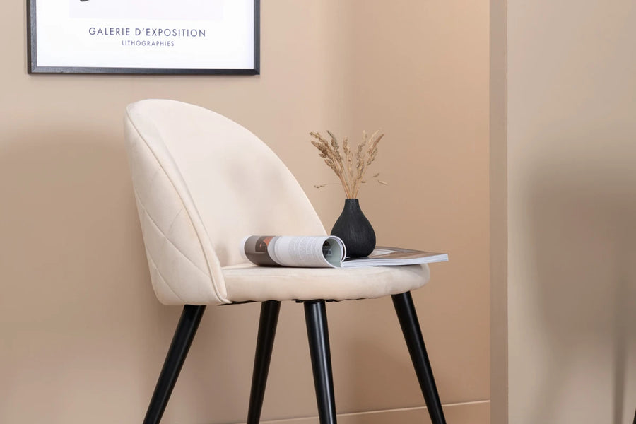 Spisestol Velvet 2-pakk – beige