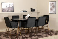 Spisegruppe Petra 190 x 90 – svart