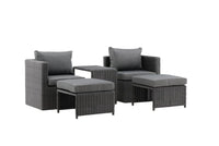 Loungegruppe Quad – svart