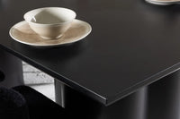 Spisestol Modesto & Olivia 2-pakk + rektangulært spisebord 210 x 100 – svart