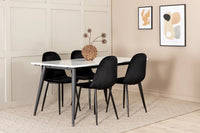 Spisegruppe 2-pakk Jimmy & Polar 150 x 90 – hvit og svart