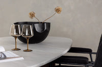 Spisegruppe oval 180 x 90 2-pakk – lys grå og svart