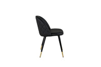 Spisestol Velvet 2-pakk – svart