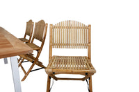 Spisegruppe Cane & Panama 160 x 90 – natur og hvit