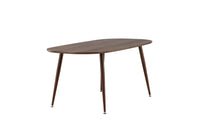 Spisebord Sanford ovalt 180 x 90 – mørkebrun