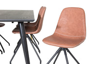 Spisegruppe Dipp & Polar 180 x 90 2-pakk – svart og brun