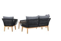 Sofagruppe Chania – natur og svart