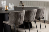 Spisegruppe Bootcut & Modesto oval 230 x 115 2-pakk – svart og brun