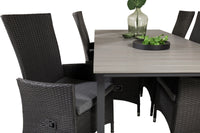 Spisegruppe Levels & Padova 229 × 100 2-pakk – svart