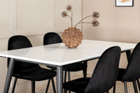 Spisegruppe 2-pakk Jimmy & Polar 150 x 90 – hvit og svart