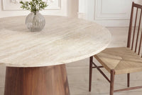 Spisebord Lanzo rundt Ø120 – beige