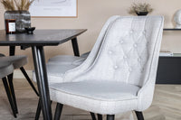 Spisestol Velvet Deluxe 2-pakk – grå