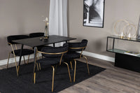 Spisebord Dipp rektangulært 120 x 85 – svart