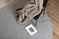 Teppe Jaipur rundt ⌀200 – lys grå