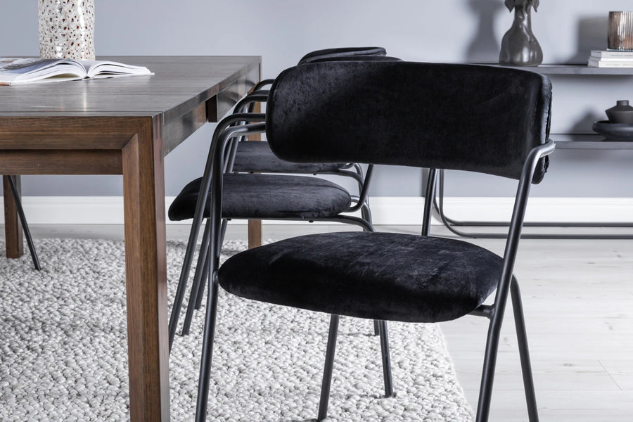 Spisestol Arrow 2-pakk – svart