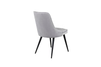 Spisestol Velvet Deluxe 2-pakk – lys grå