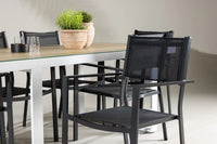 Spisegruppe Copacabana & Merlo 2-pakk 200 x 90 – svart og hvit