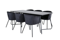 Spisegruppe Berit & Petra 190 x 90 – svart