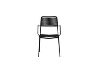 Spisestol Lindos 2-pakk – svart