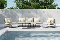 Sofagruppe Palazzo – svart og beige