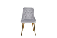 Spisestol Velvet Deluxe 2-pakk – grå