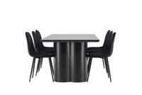 Spisegruppe Polar & Olivia 2-pakk 210 x 100 – svart