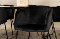 Spisegruppe Berit & Petra 190 x 90 – svart