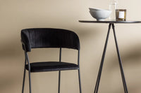 Barstol Lui & Bistro 2-pakk + barbord ⌀60 – svart