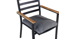 Spisestol Brasilia 2-pakk – svart