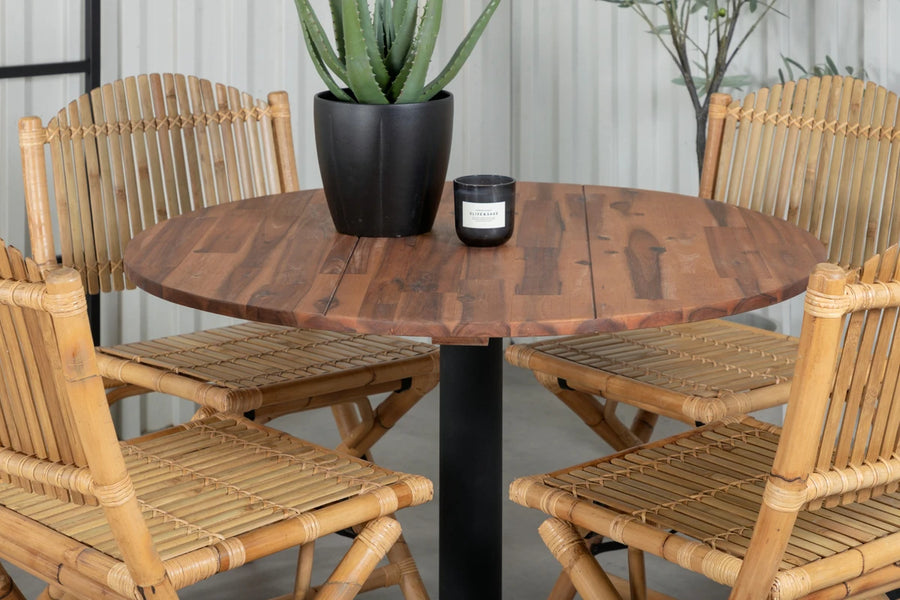 Kafégruppe Cane & Cot rund ⌀100 – natur