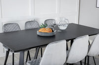 Spisegruppe Polar & Marina 2-pakk 180 x 90 – grå og svart