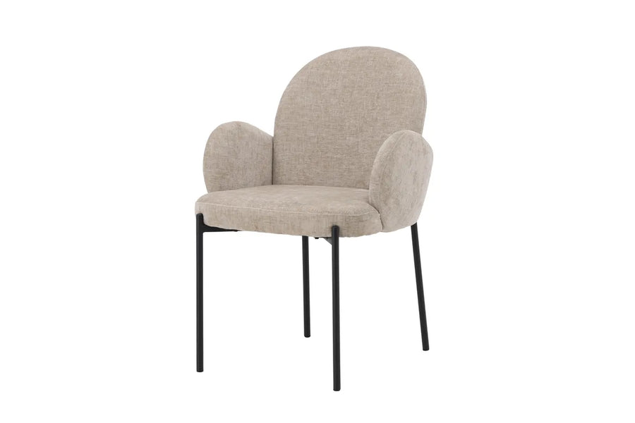 Spisestol Blom 2-pakk – beige