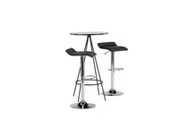 Barstol Jonna & Bistro 2-pakk + barbord ⌀60 – svart