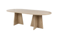 Spisebord ovalt 230x115 – natur