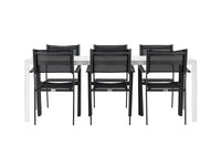 Spisegruppe Copacabana & Break 2-pakk 205 x 90 – svart og hvit