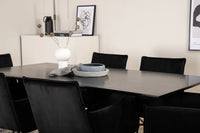 Spisegruppe Petra & Piazza 180 x 90 – svart