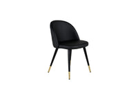 Spisestol Velvet 2-pakk – svart