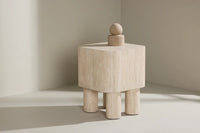 Sidebord Klirou 40x40 – beige