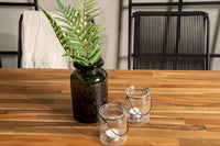 Spisegruppe Bois rektangulært spisebord 205 x 90 + spisestoler 2-pakk – natur og svart