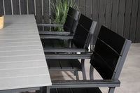 Spisegruppe Levels 160 x 100 + spisestol 2-pakk – svart