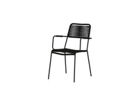 Spisestol Lindos 2-pakk – svart