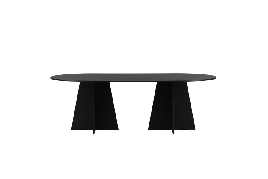 Spisebord ovalt 230 x 115 – svart