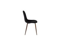 Spisestol Polar 2-pakk – svart