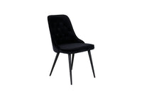 Spisestol Velvet Deluxe 2-pakk – svart