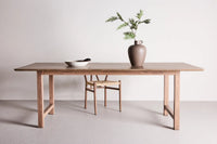 Spisebord Count rektangulært 220 x 100 – brun