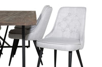 Spisegruppe Padang & Velvet Deluxe 250 x 100 2-pakk – natur og grå